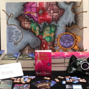 The map of Kira Bradys' Deadglass Trilogy.