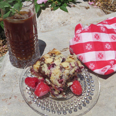 Raspberry Chocolate Chip Coffee Cake via Valerie Comer