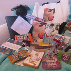 Julie Rowe donated all the items in this lovely basket.